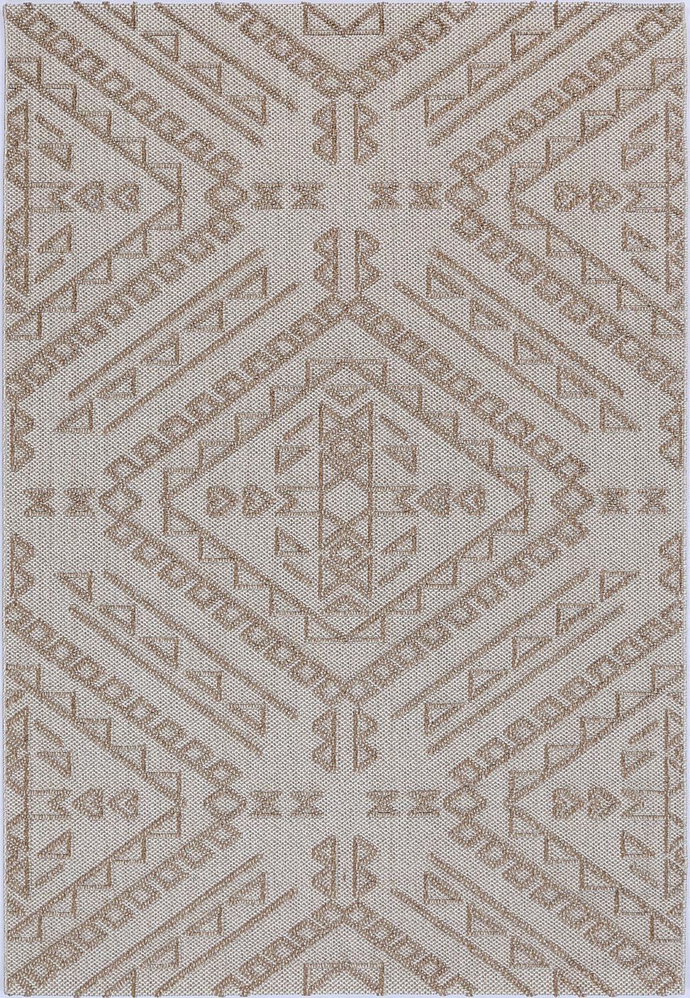 Valentina Kilifa Beige Tribal Flatweave Rug