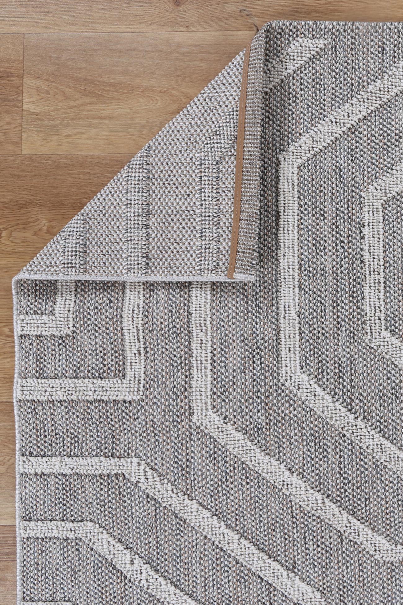 Valentina Devesi Grey Geometric Flatweave Rug