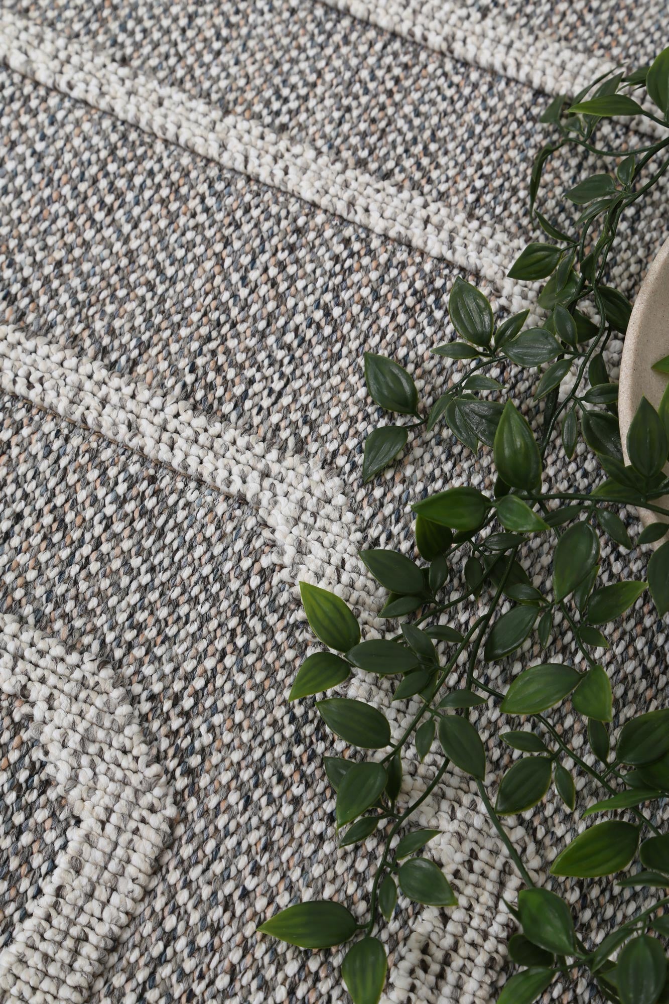Valentina Devesi Grey Geometric Flatweave Rug