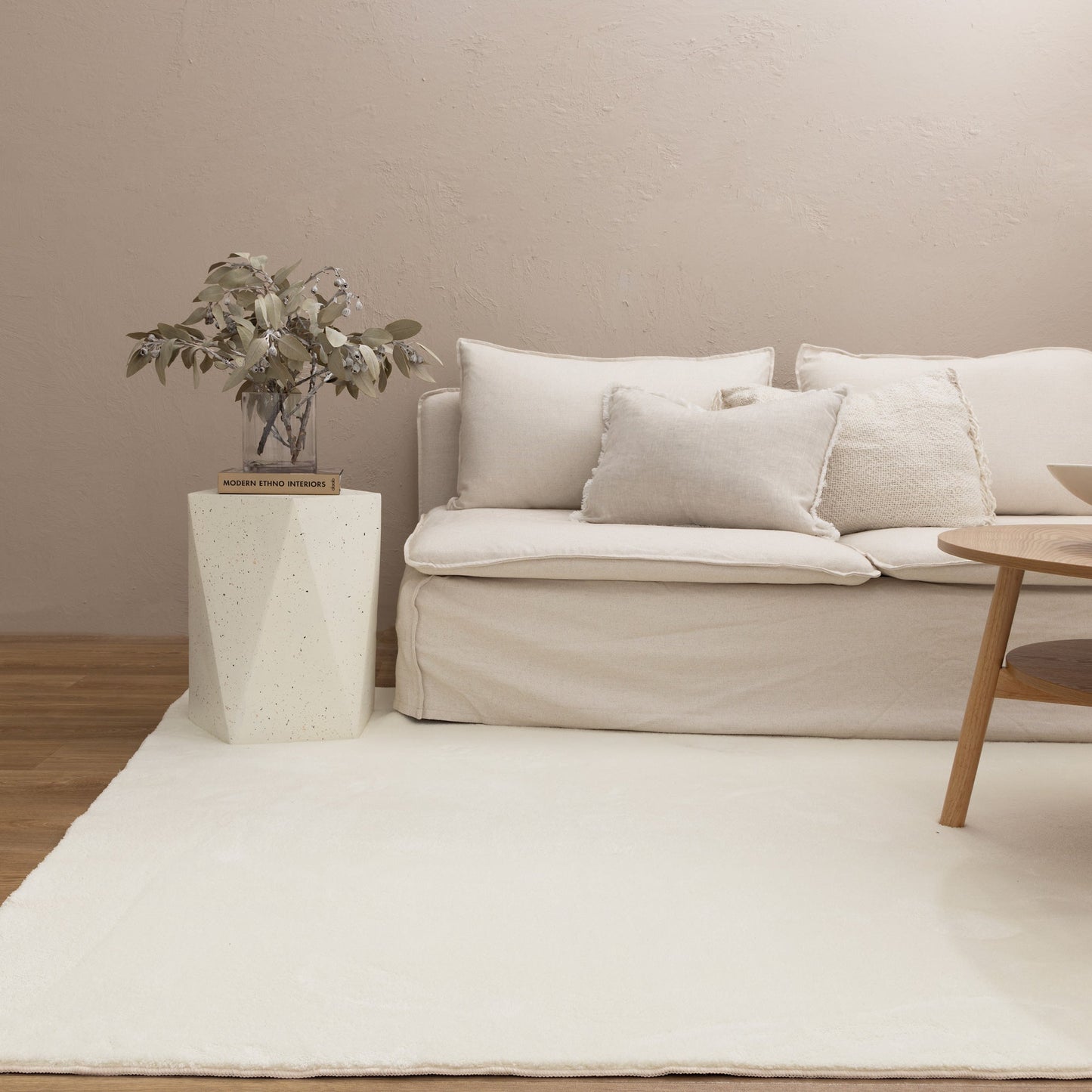 Cloud Comfort Cream Machine Washable Rug