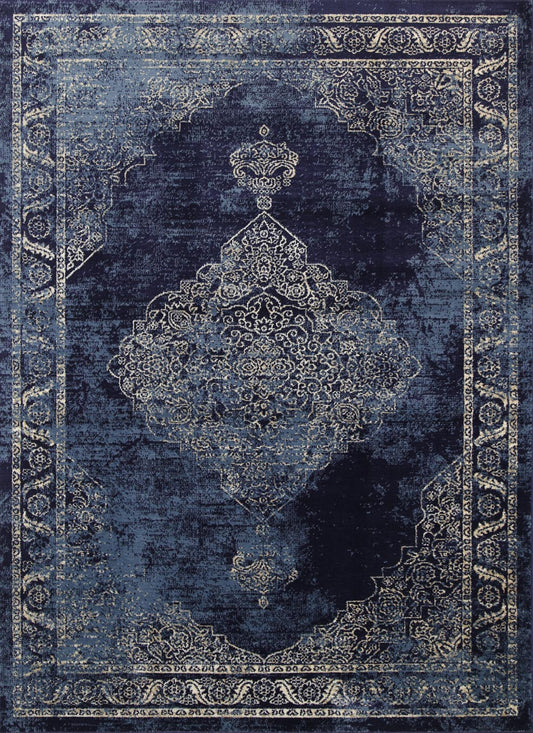 Aryana Distressed Navy Rug