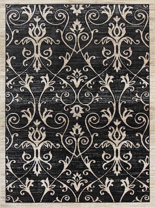 Aryana Vines Grey Beige Rug