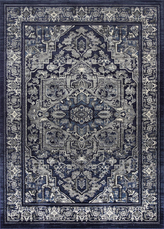 Aryana Tranistional Navy Rug