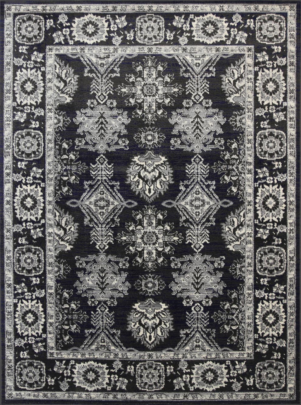 Aryana Ziegler Navy Grey Rug