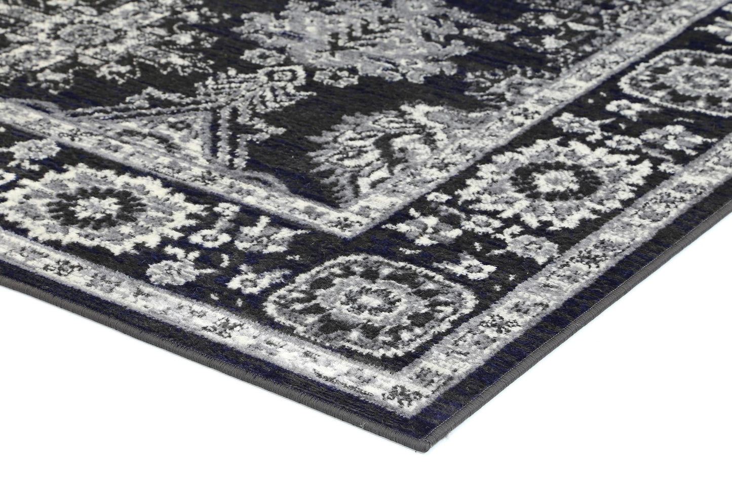 Aryana Ziegler Navy Grey Rug