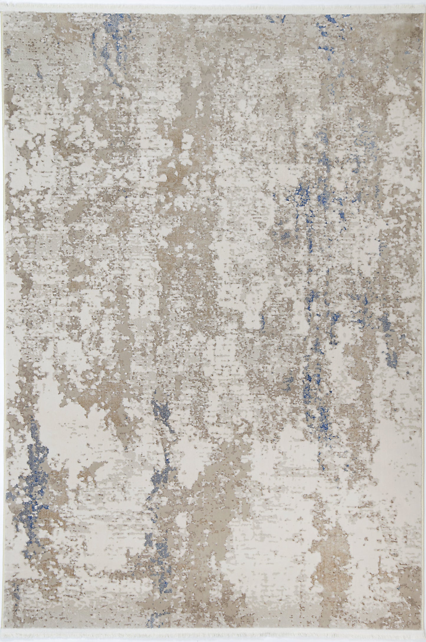 Istanbul One Modern Beige Blue Rug 01BBLU