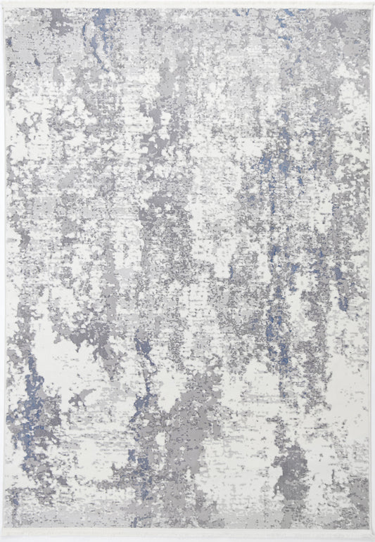 Istanbul One Modern Grey Blue Rug 01GREY