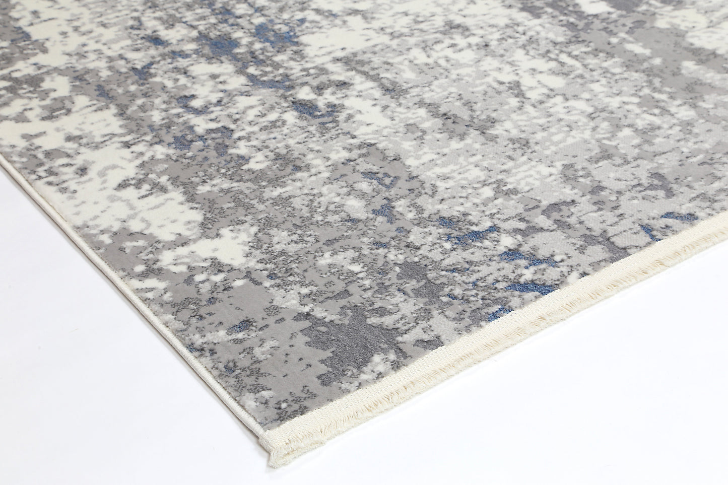 Istanbul One Modern Grey Blue Rug 01GREY