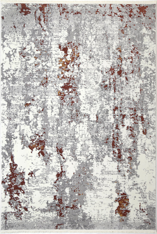 Istanbul One Modern Grey Terracotta Rug 01GTER