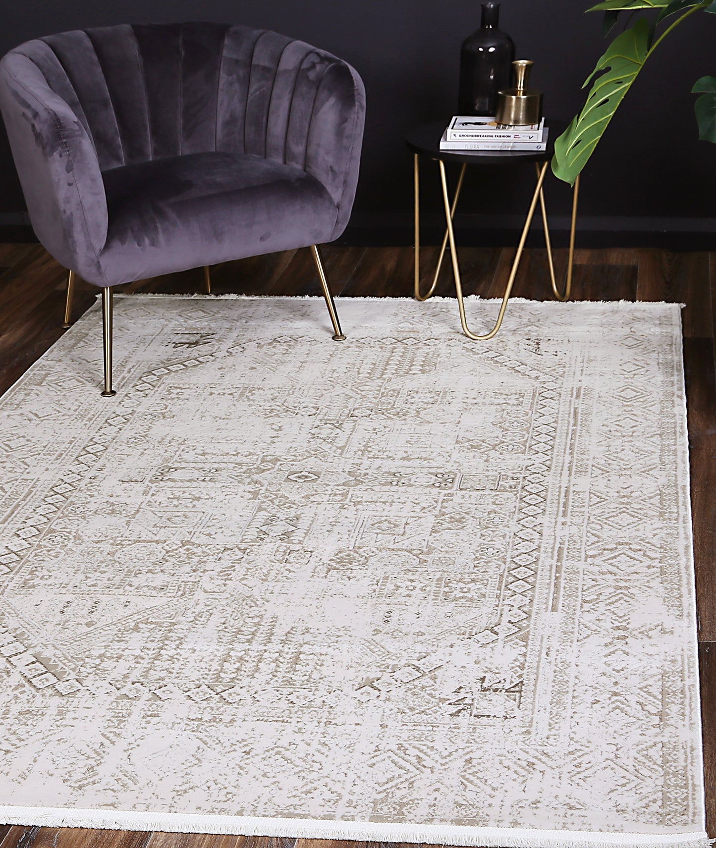 Istanbul Panel Beige 3 Rug