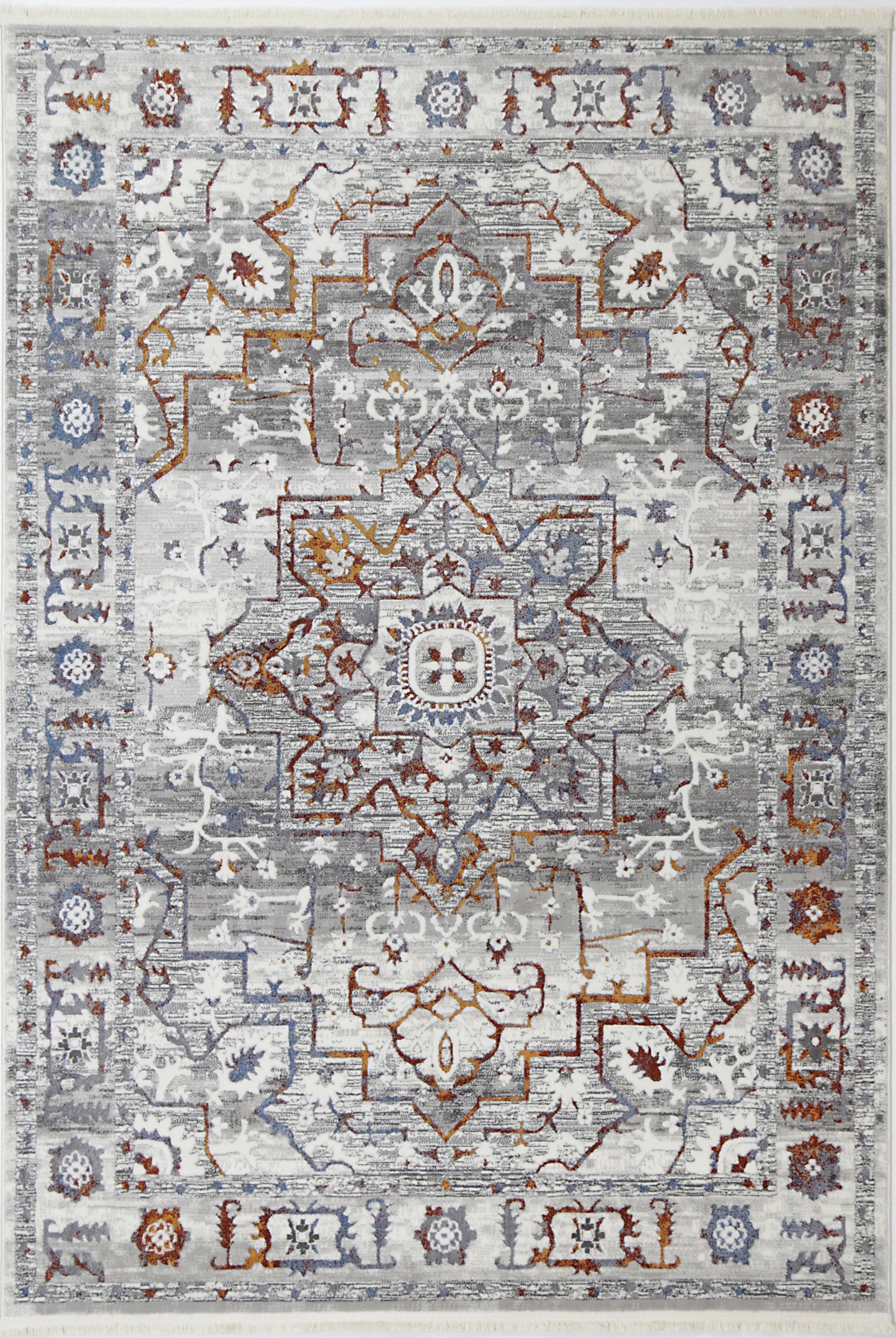 Istanbul05 Medalion Grey Multi Rug