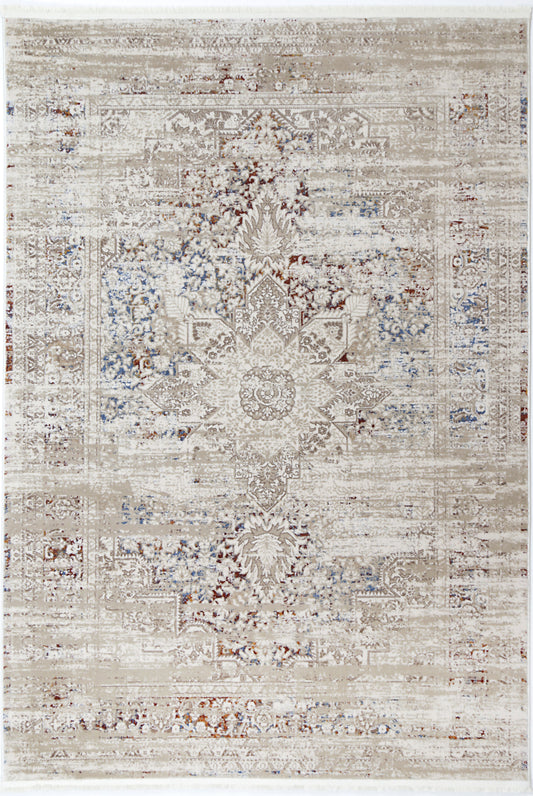 Istanbul 6 Medalion Beige Multi Rug