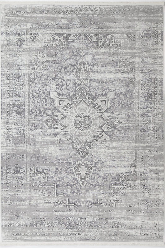 Istanbul Medallion Grey Rug 06GREY