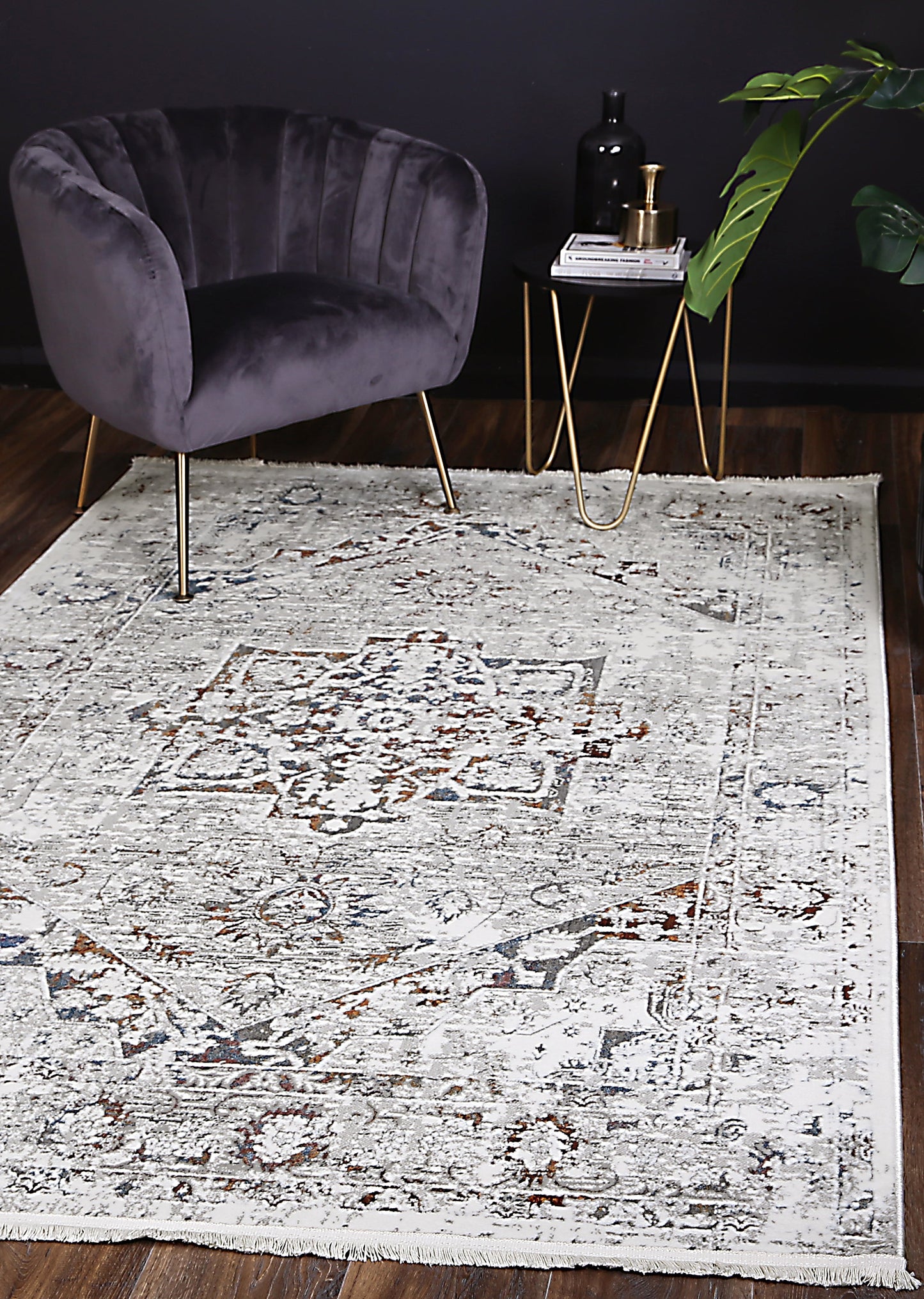 Istanbul Classic Vintage Grey Multi Rug 09GMUL