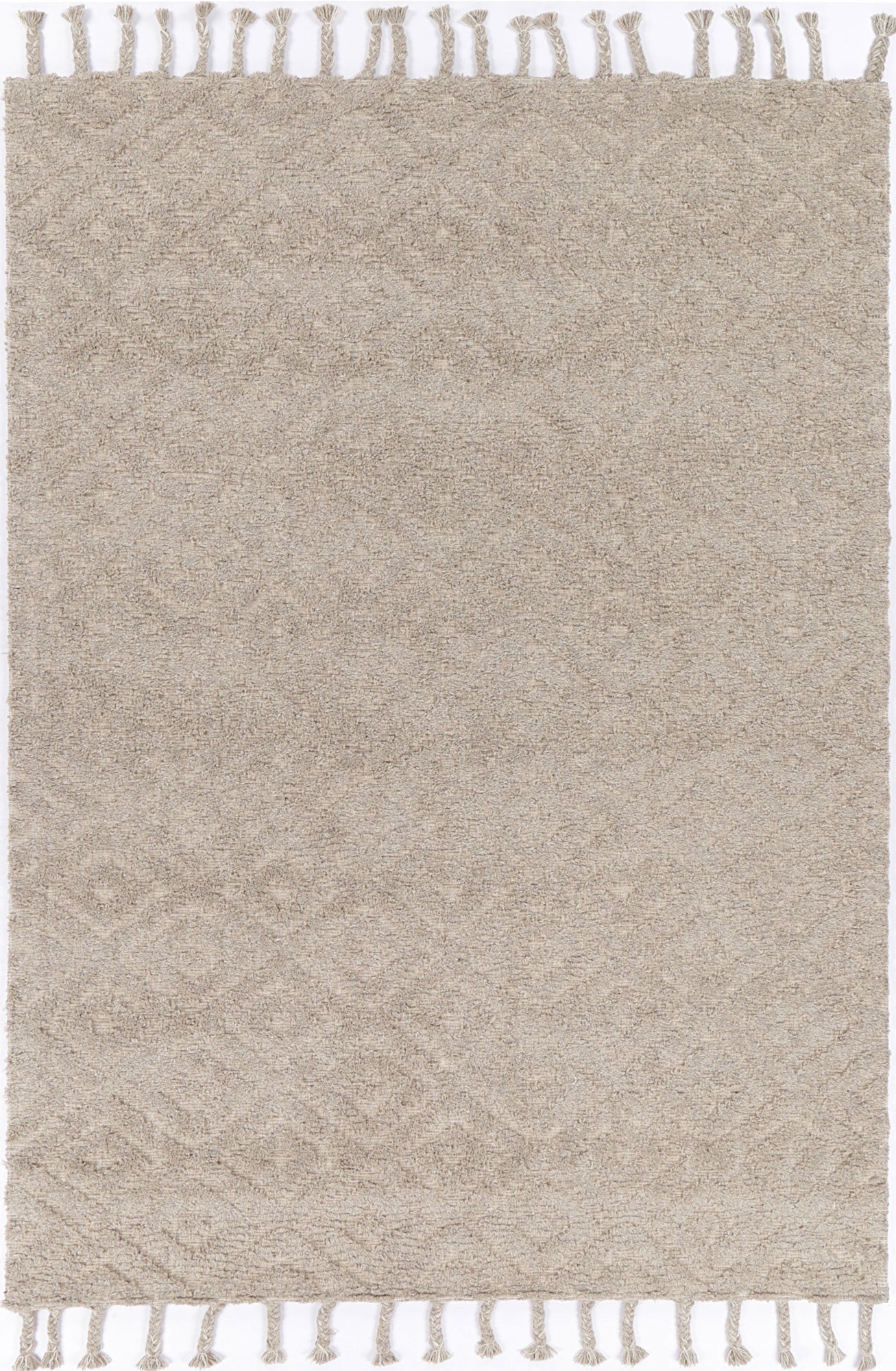 Varanasi Diamond Wool Blend Ash Rug