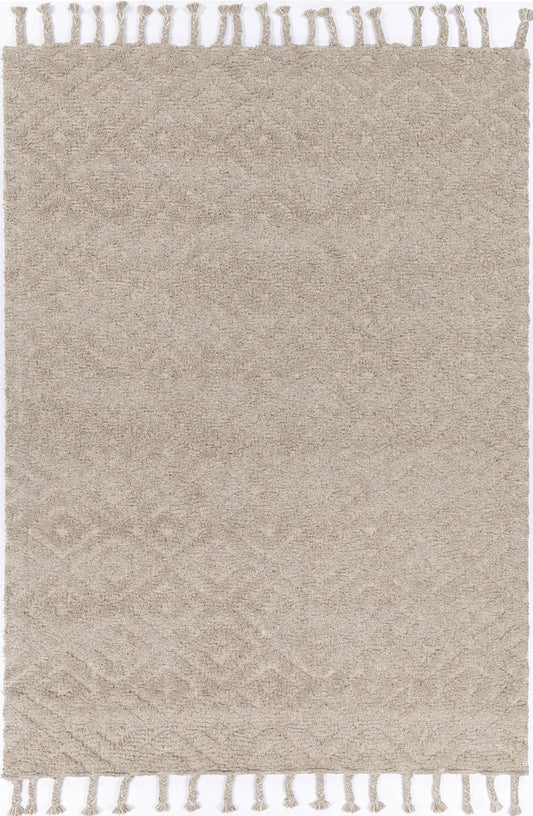 Varanasi Diamond Wool Blend Ash Rug