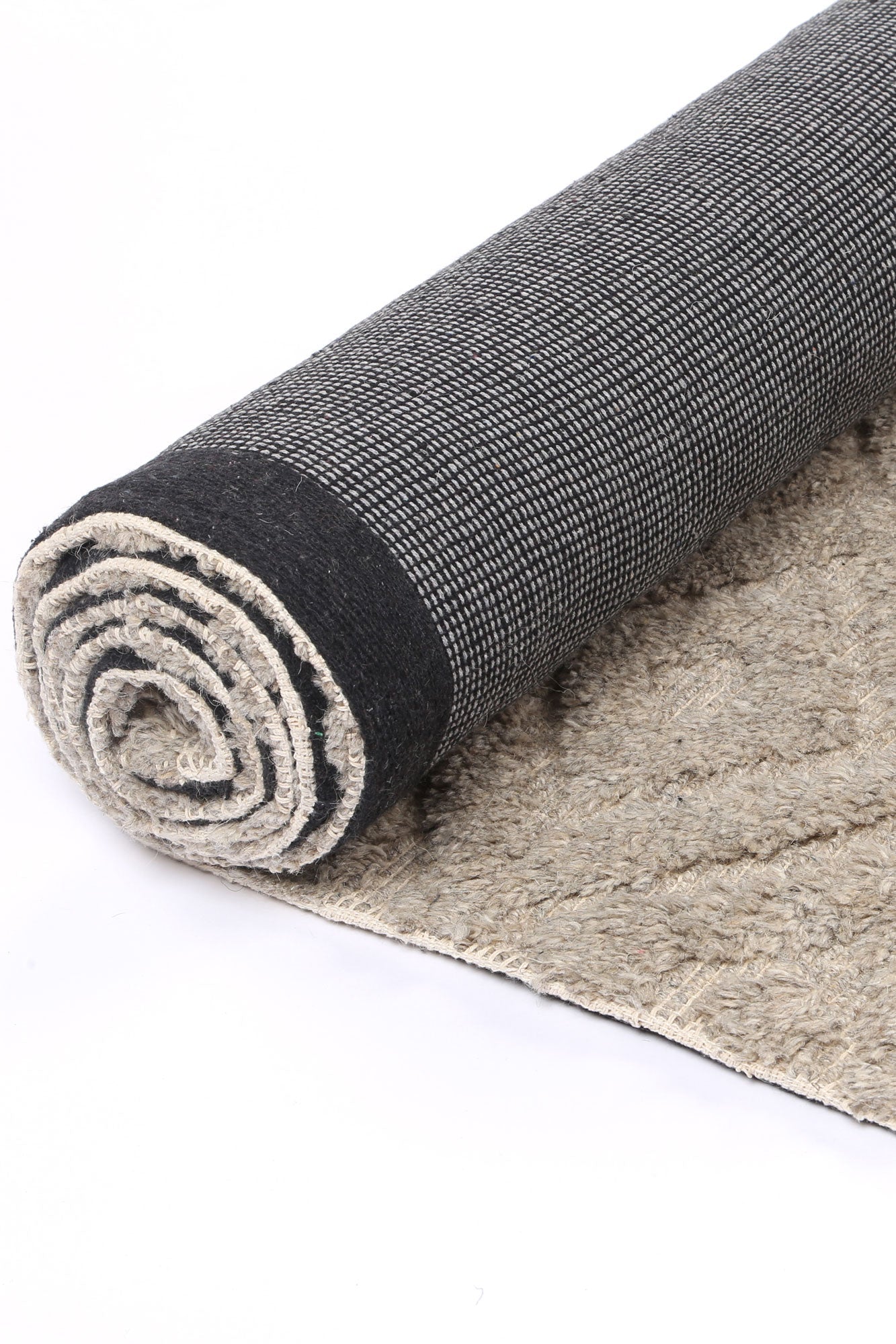 Varanasi Diamond Wool Blend Ash Rug