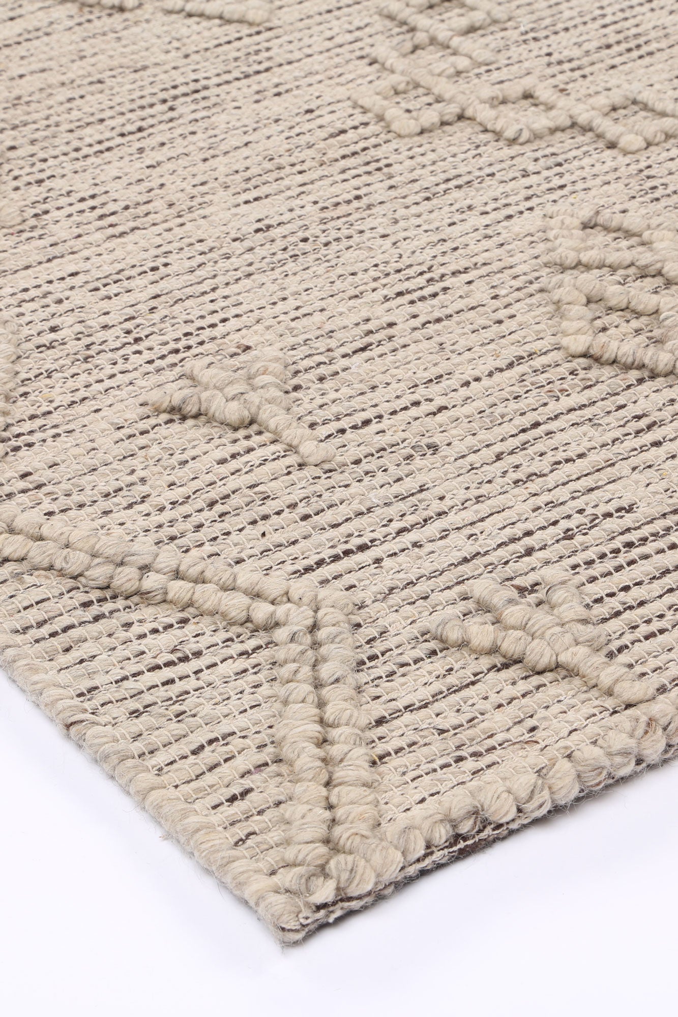 Varanasi Aztec Wool Blend Ash Rug