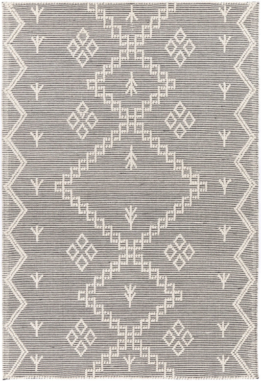 Varanasi Aztec Wool Blend Cream Rug