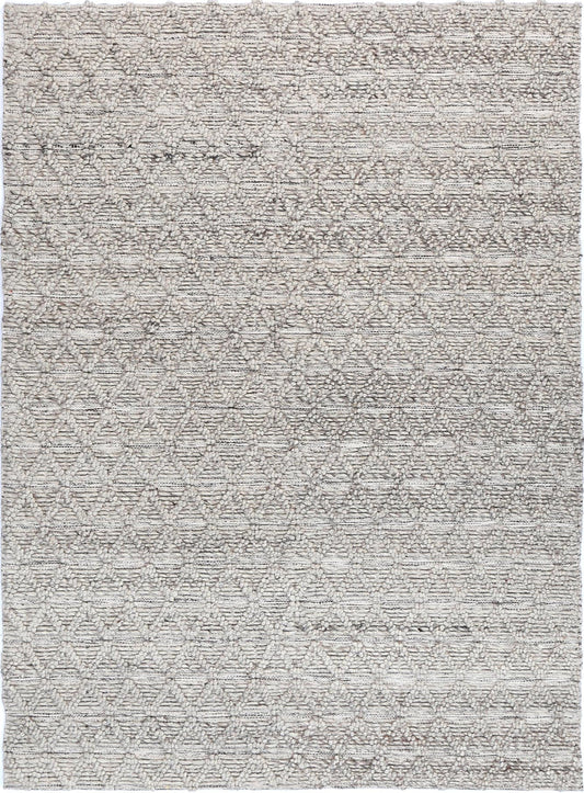 Kaiden Mosaic Tribal Ash Wool Rug