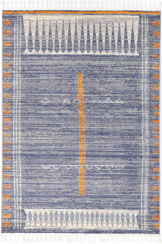 Millennium Quito Blue Contemporary Rug