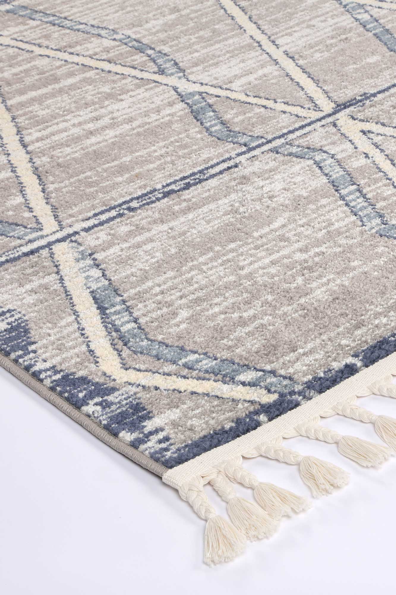 Millennium Tupzia Blue & Grey Contemporary Rug