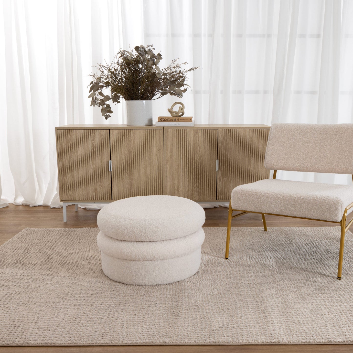 Afghan Cobblestone Beige Rug
