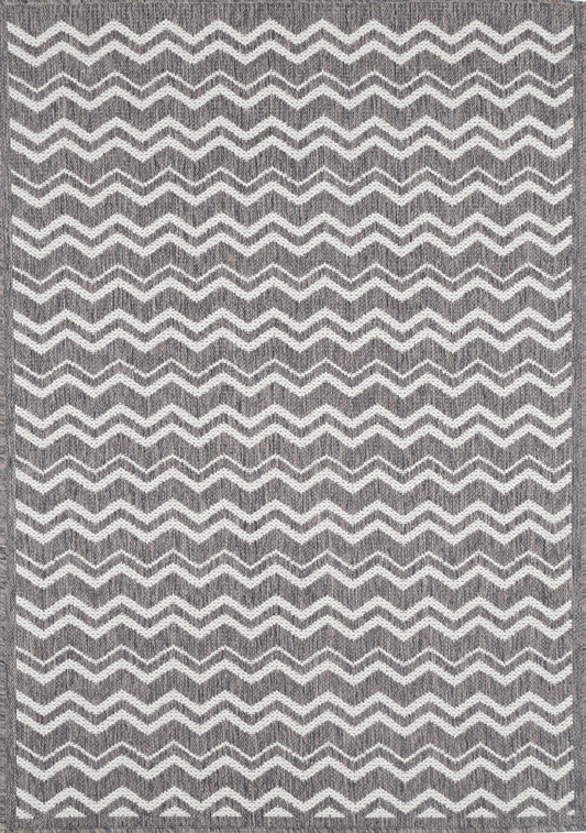 Sicili Brown Beige and Cream Geometric Rug