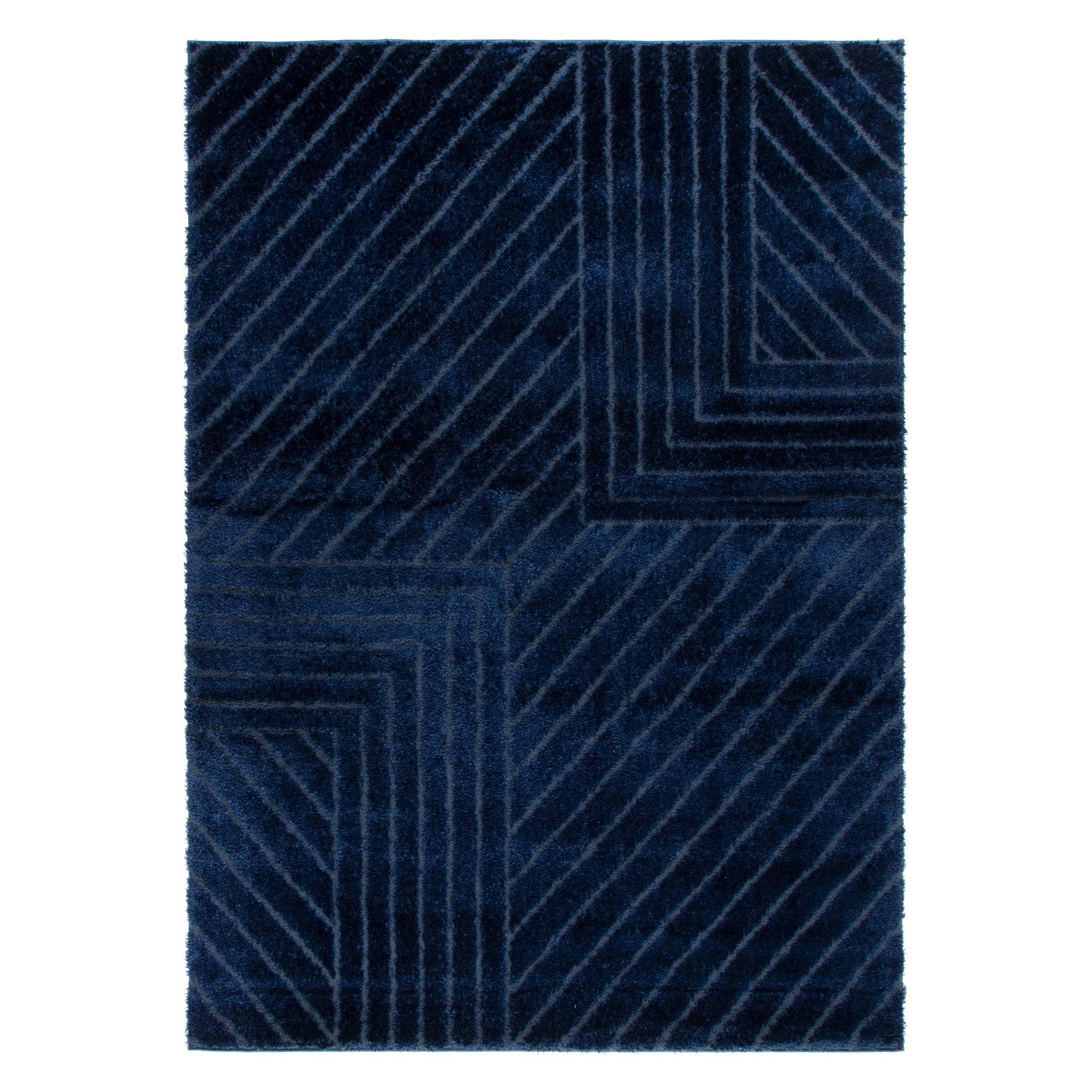 Authentic Modern Navy Shag Rug