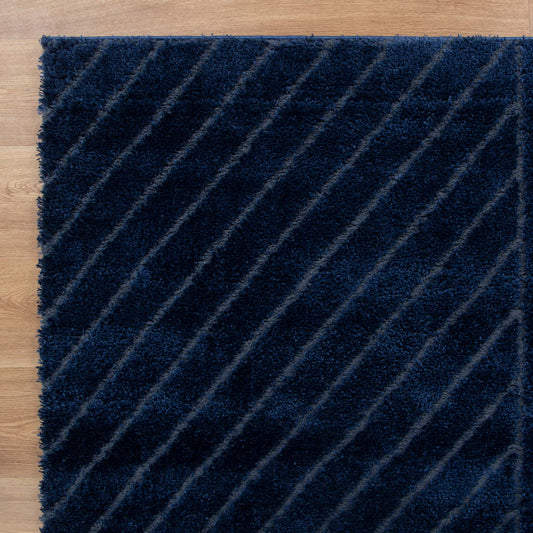 Authentic Modern Navy Shag Rug