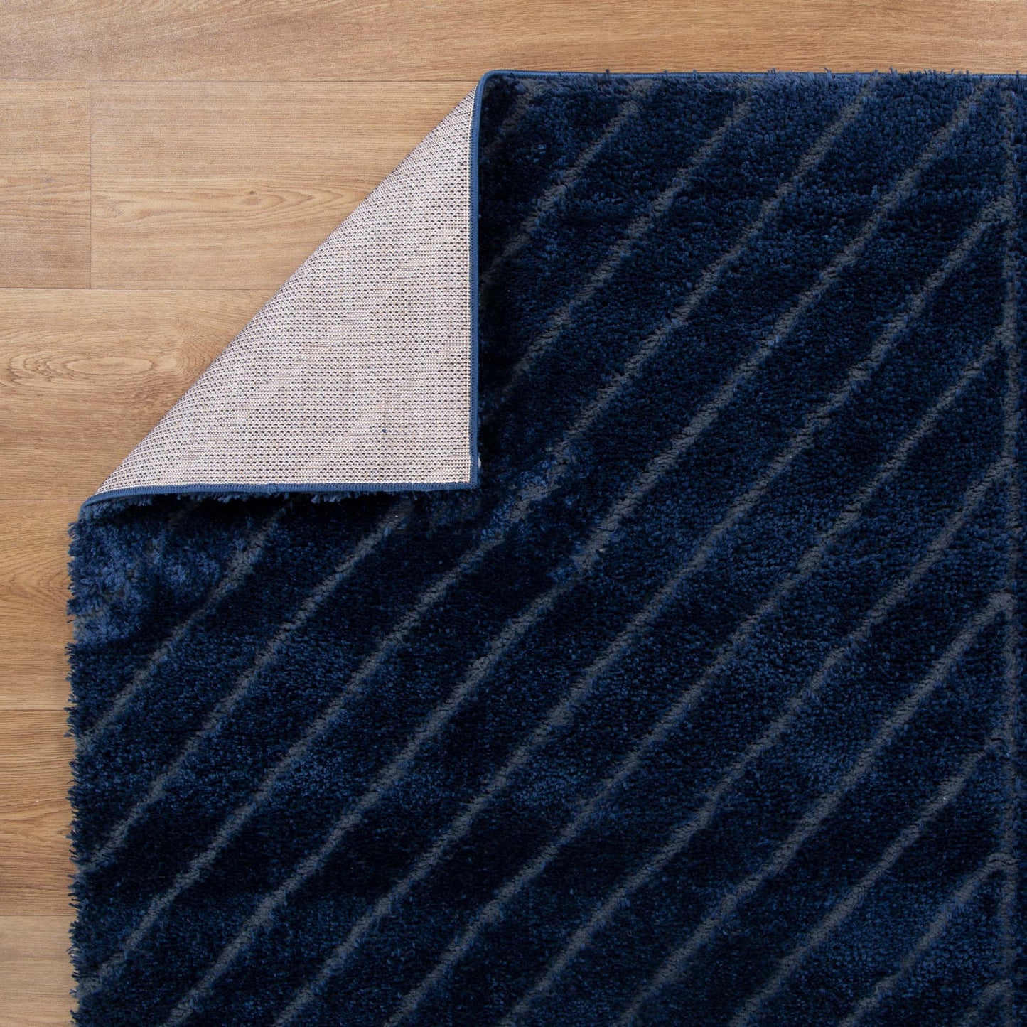 Authentic Modern Navy Shag Rug