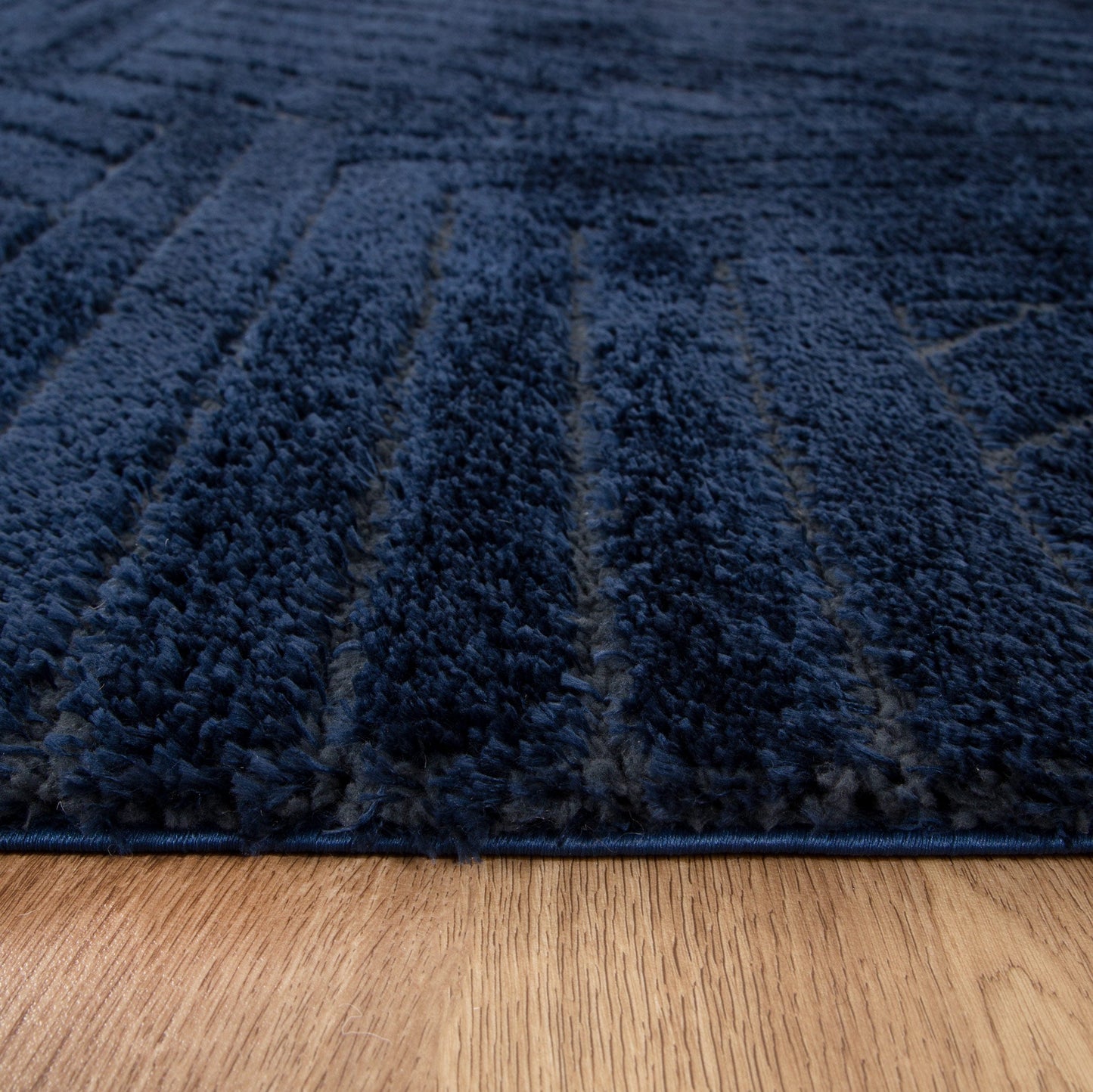 Authentic Modern Navy Shag Rug