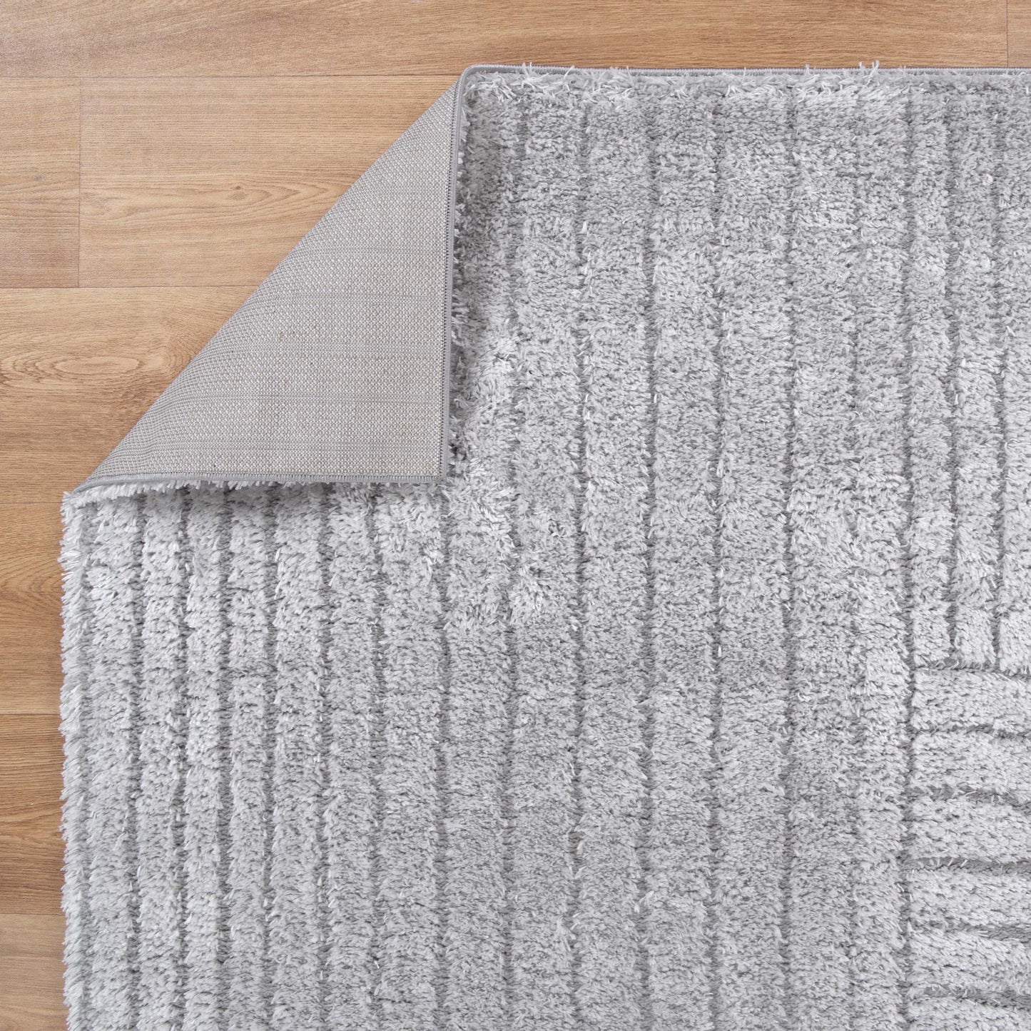 Authentic Silver Shag Rug