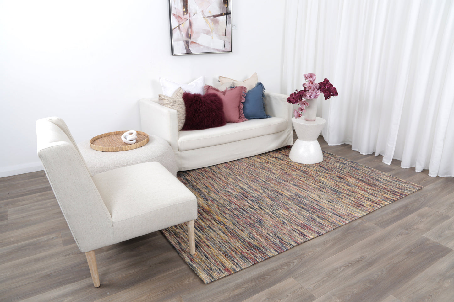 Wynter Geometric Multi Wool Rug