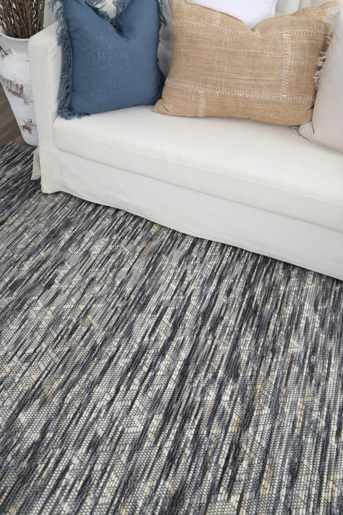 Wynter Diamond Stone Wool Rug