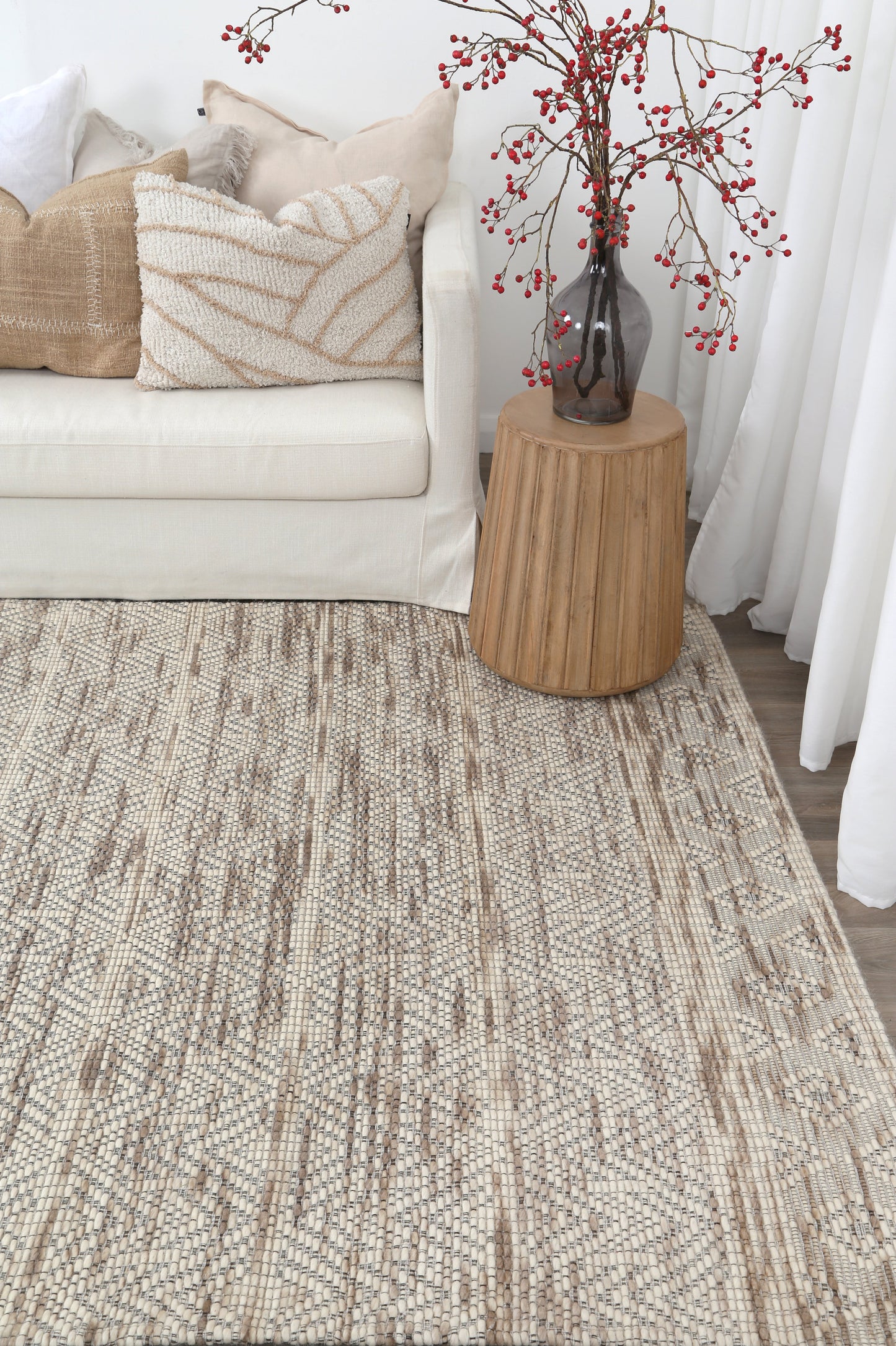 Wynter Beige Wool Rug