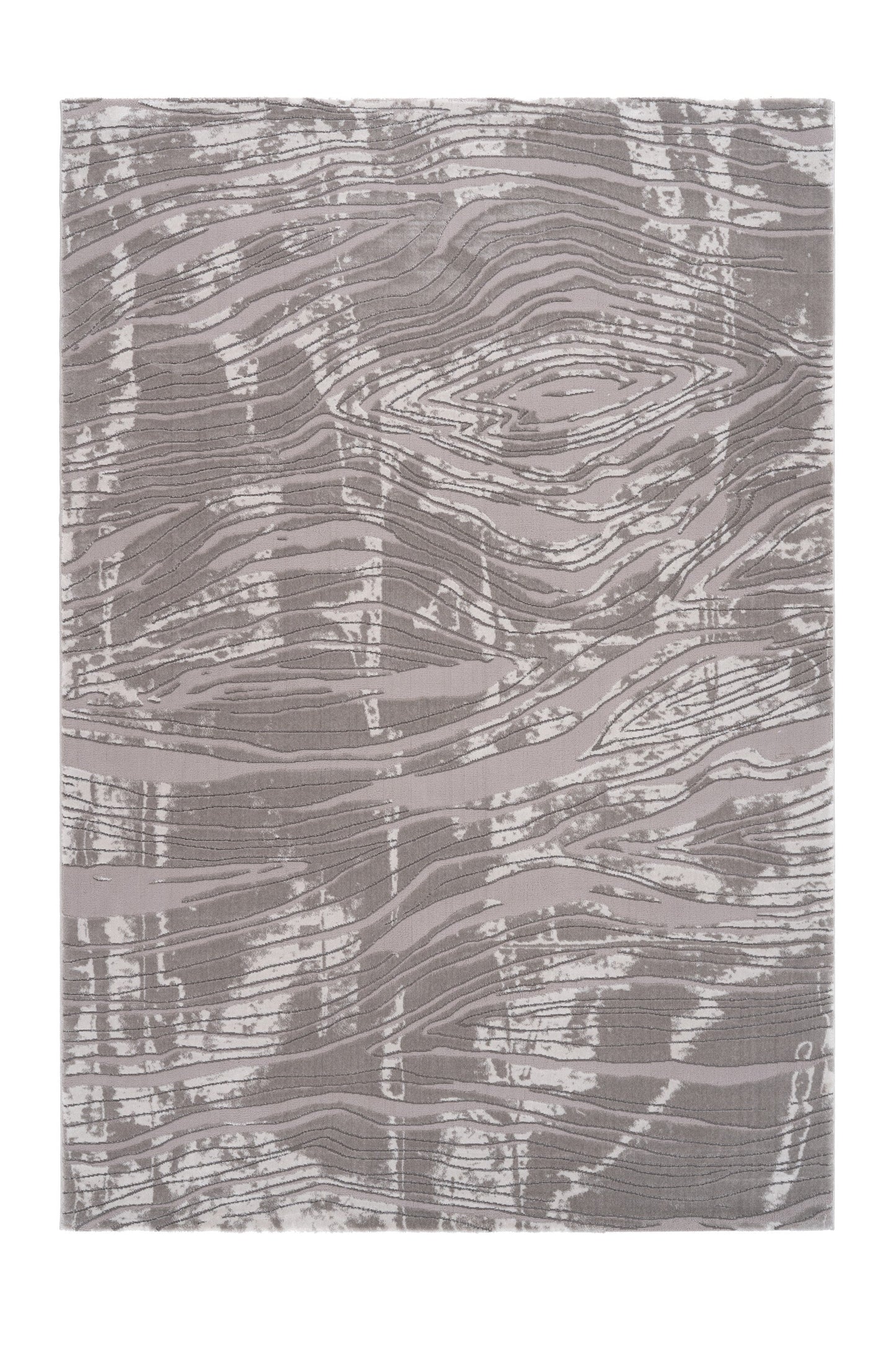 Aleyna 604 Silver Modern Swirl Textured Rug - Lalee Designer Rugs