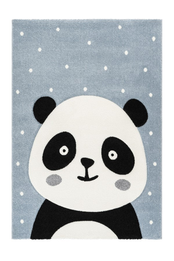 Panda Blue Kids Rug