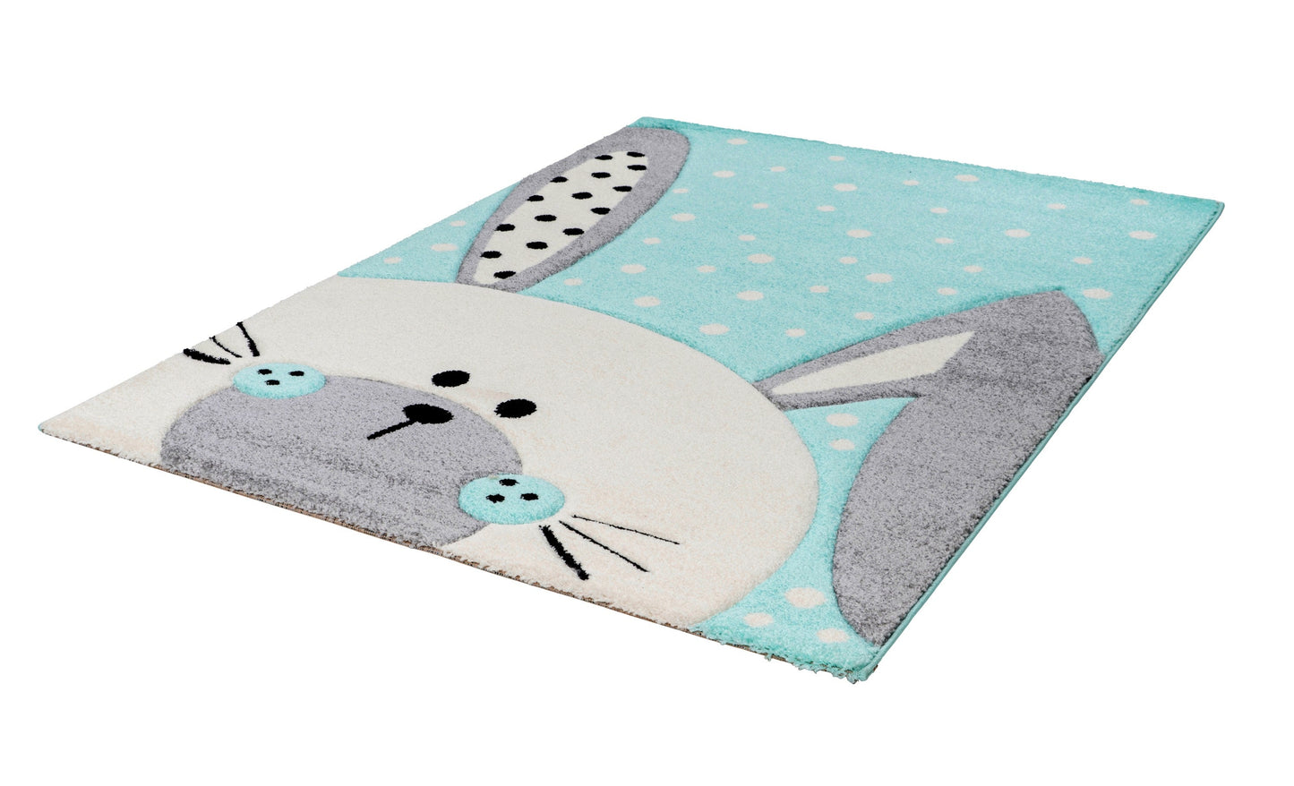 Amigo 324 Green Rabbit Kids Rug - Lalee Designer Rugs