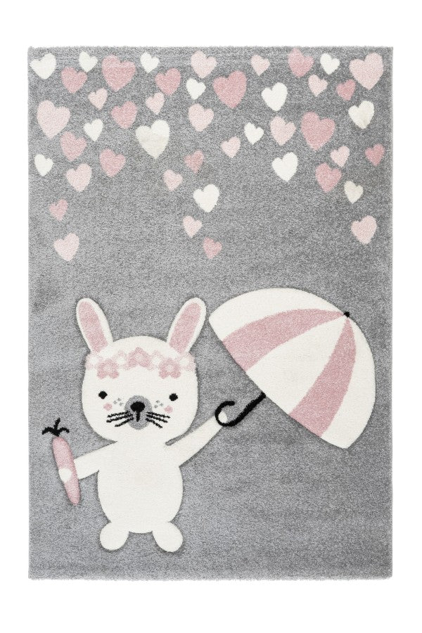 Amigo 326 Pink Rabbit Kids Rug - Lalee Designer Rugs