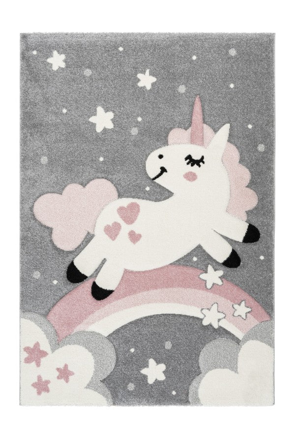 Amigo 327 Pink Unicorn Kids Rug - Lalee Designer Rugs