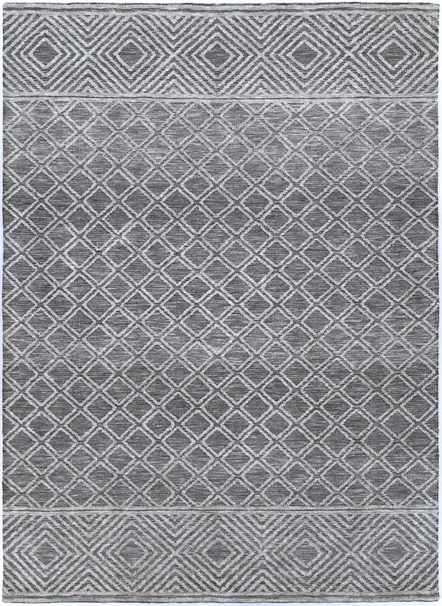 Zara Grey Cotton Blend Rug