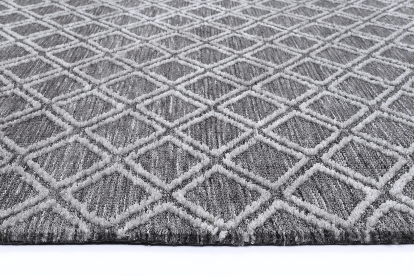 Zara Grey Cotton Blend Rug