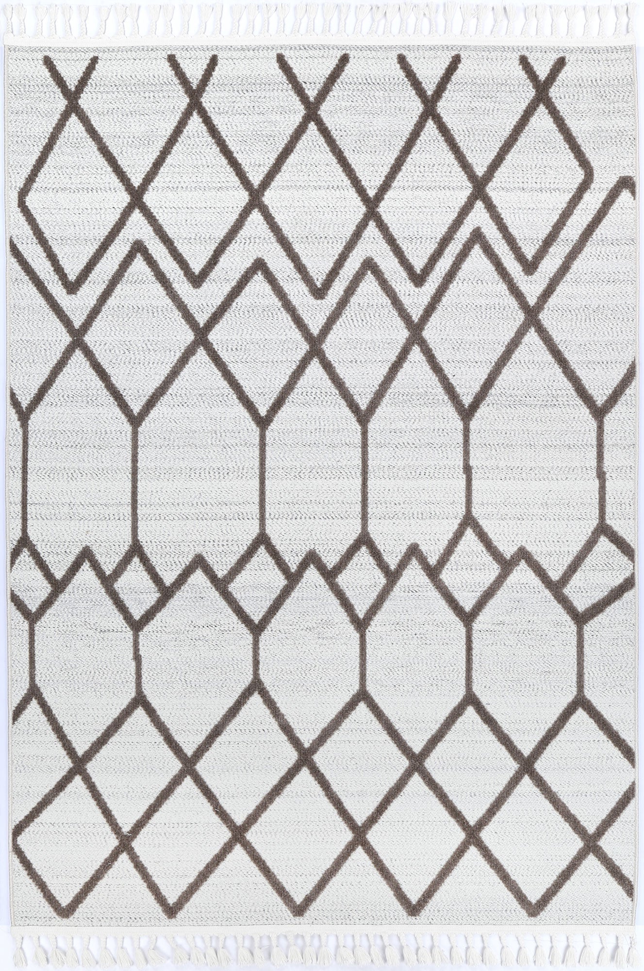 Mars Lelantine Geometric Cream and Brown Rug