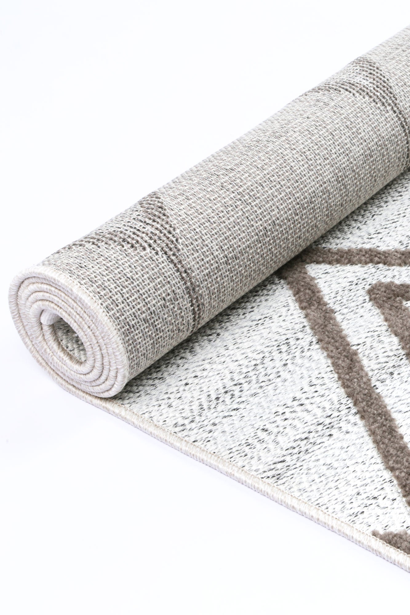 Mars Lelantine Geometric Cream and Brown Rug