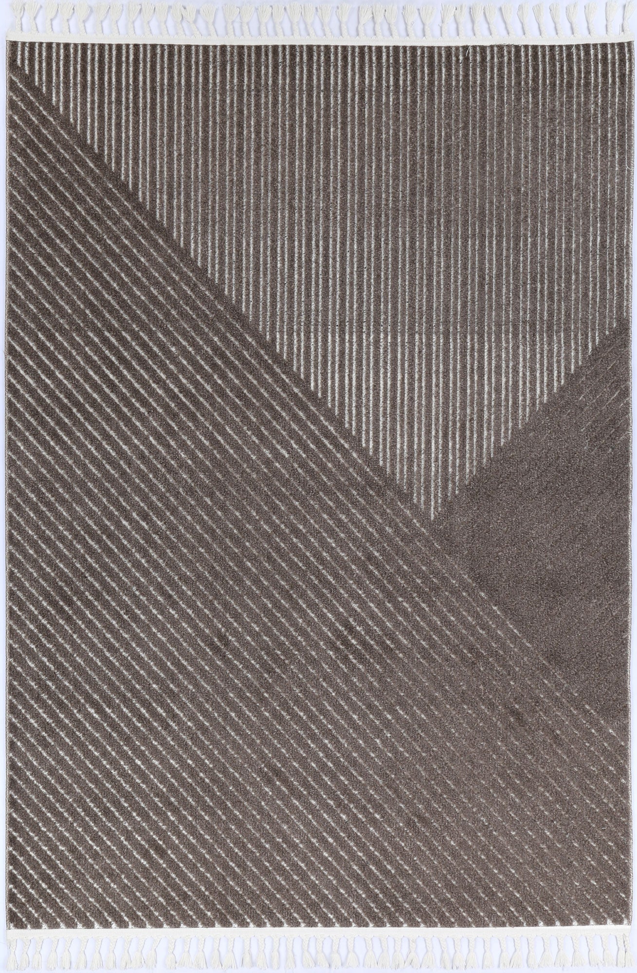 Mars Thasos Overlay Taupe Rug