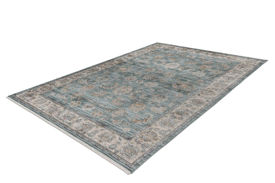 Quimper 702 Green Distressed Rug