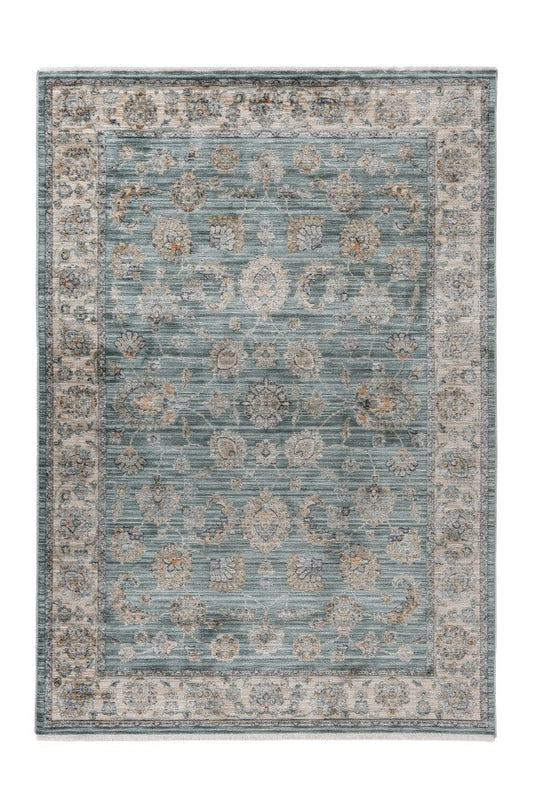 Quimper 702 Green Distressed Rug