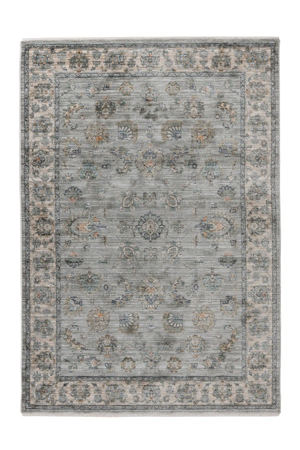 Quimper 702 Silver Vintage Inspired Rug