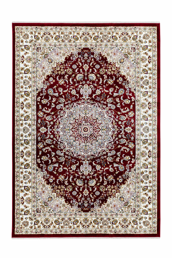 Classic 700 Red Traditional Design Rug With Center Medallion - Lalee Designer Rugs